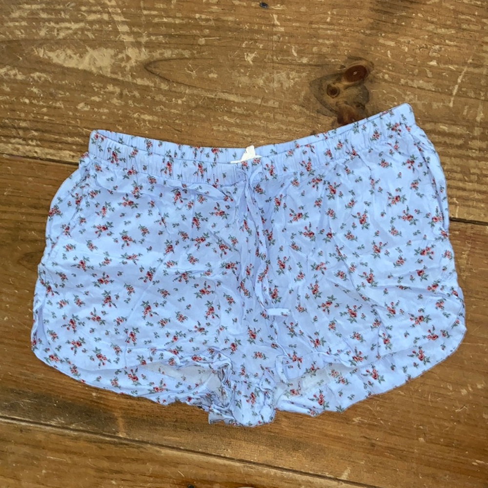 Garage - Blue Floral Shorts (Size S)